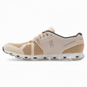 Men's On Cloud Road Running Shoes Gold / Beige | TAQMIH319